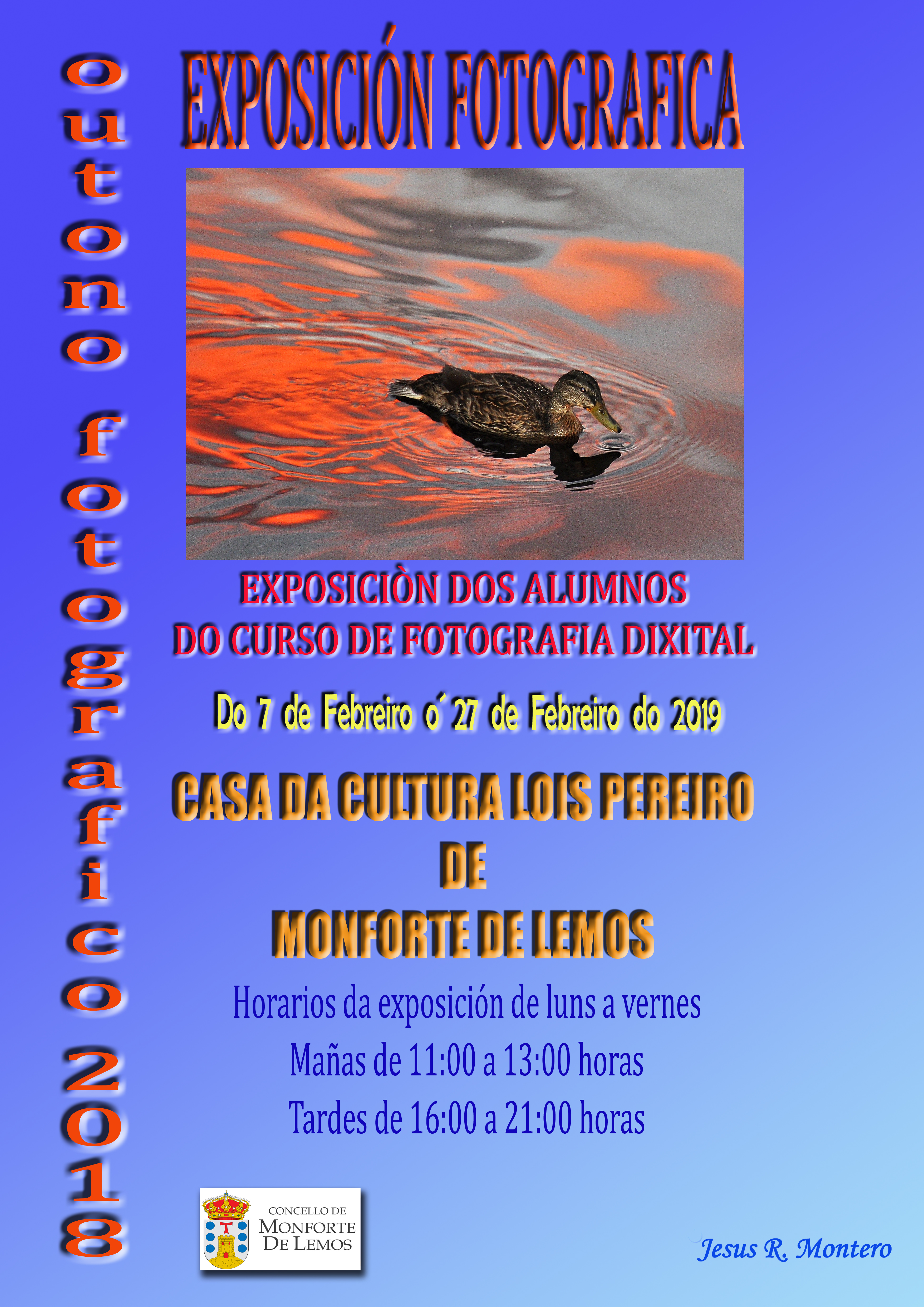 Cartaz exposición fotográfica J.Montero